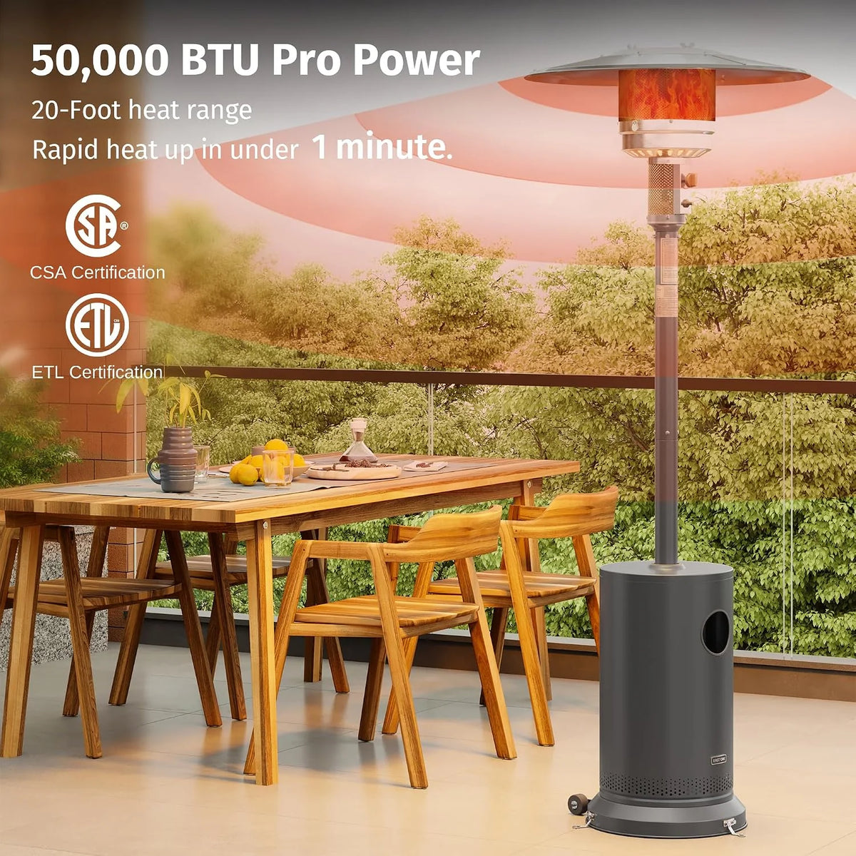 50,000 BTU Patio Heater