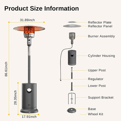 50,000 BTU Patio Heater